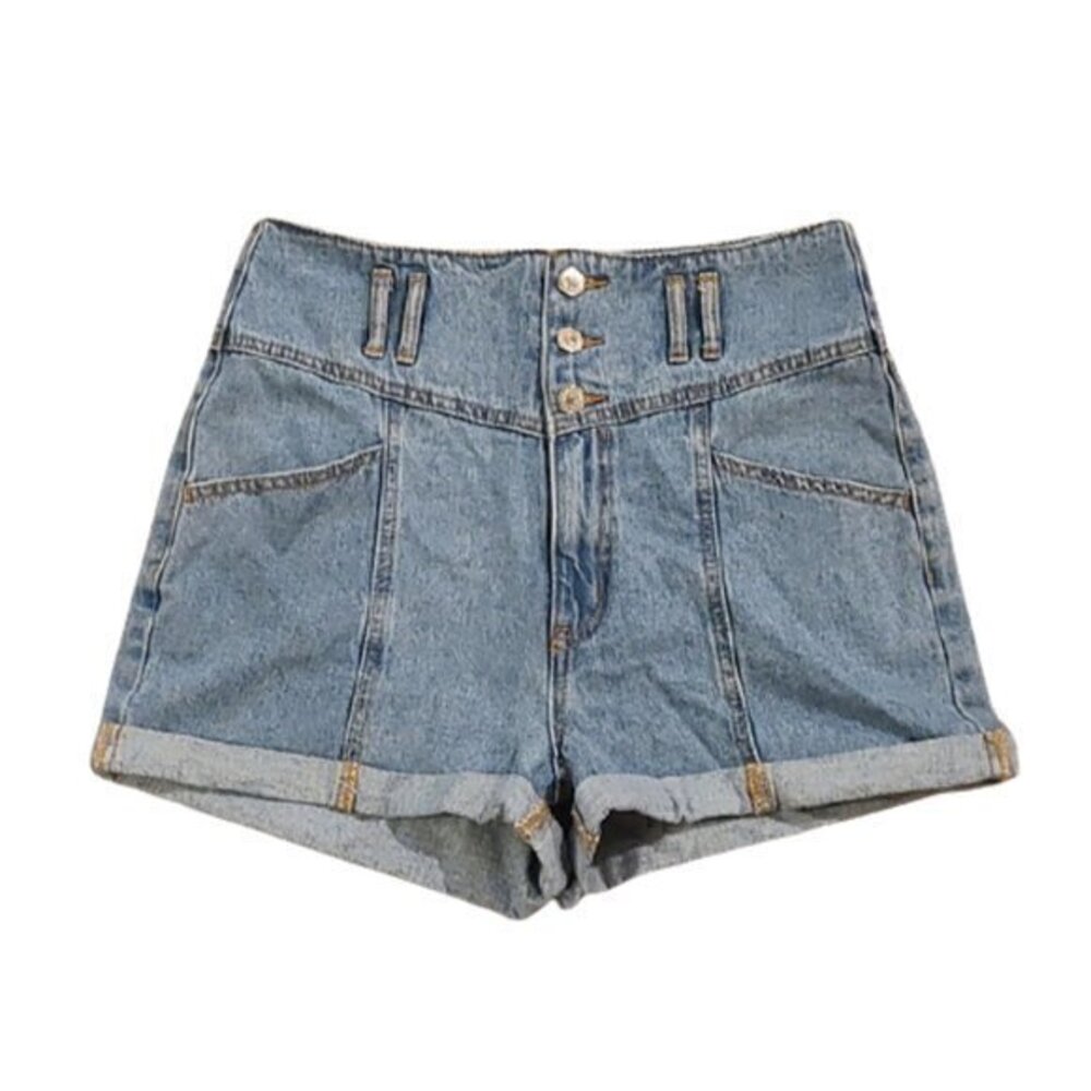 [Forever 21] High Waist Button Up Shorts - Size 29